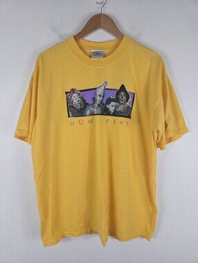 Vintage 90s MGM Grand Las Vegas Wizard of Oz Graphic Tee 100% Cotton